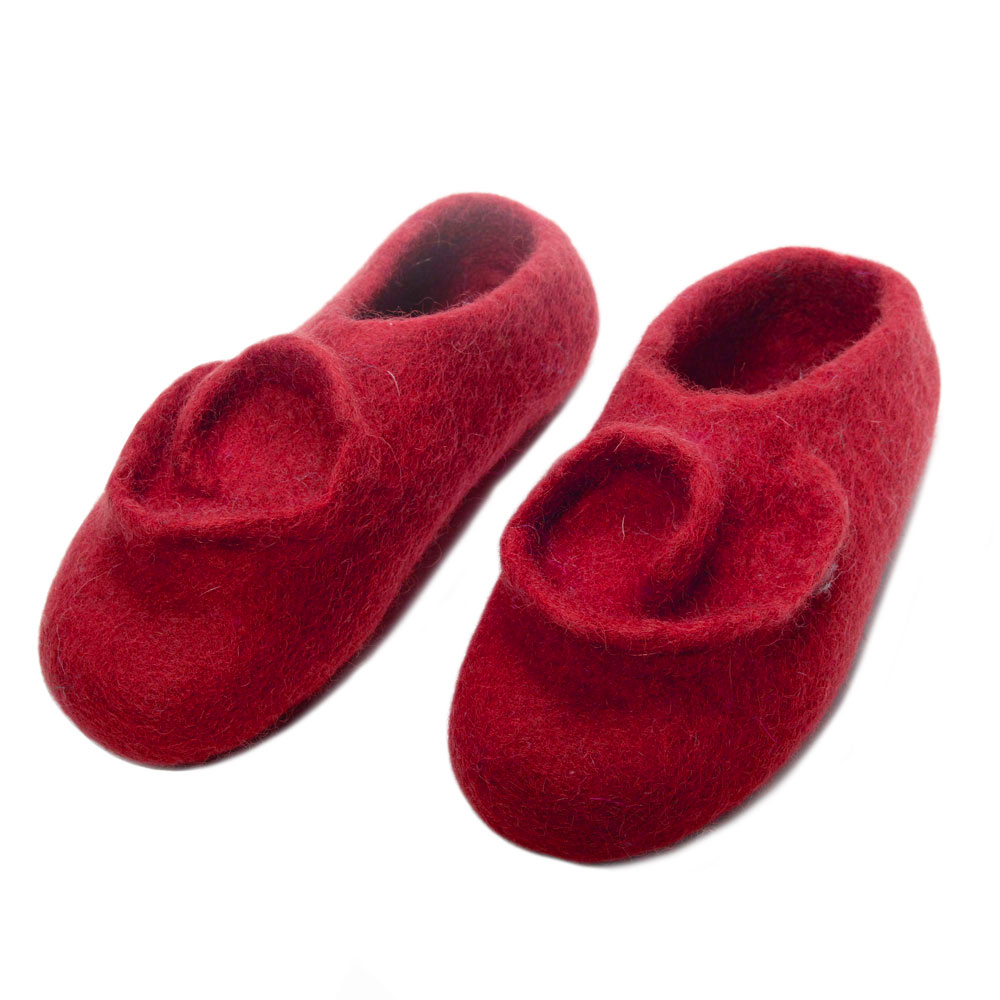 rose-head-curl-felt-slipper